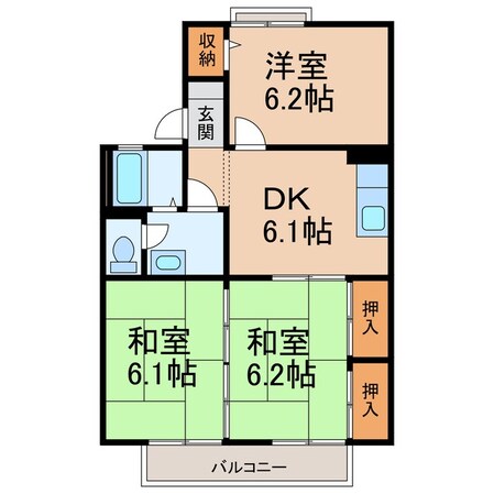 ファミール前島Ⅱの物件間取画像